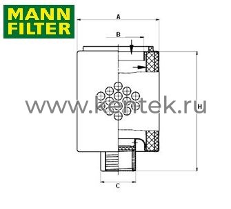 сепаратор воздух-масло MANN-FILTER LE3003 MANN-FILTER  - фото, характеристики, описание.