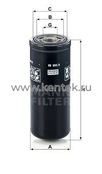 гидравлический фильтр высокого давления MANN-FILTER WH980/8 MANN-FILTER  - фото, характеристики, описание.