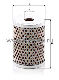 масляный фильтроэлемент MANN-FILTER H601/8 MANN-FILTER  - фото, характеристики, описание.