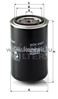 топливный фильтр высокого давления MANN-FILTER WDK940/7 MANN-FILTER  - фото, характеристики, описание.