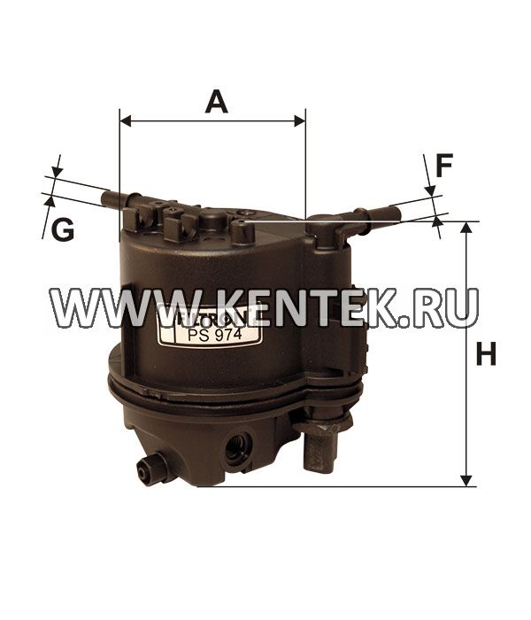 фильтрующий элемент топливного фильтра с пластиковым корпусом FILTRON PS974 FILTRON  - фото, характеристики, описание.