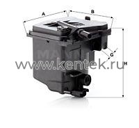 топливный фильтр MANN-FILTER WK939/2Z MANN-FILTER  - фото, характеристики, описание.