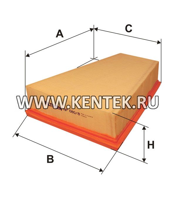 панельный воздушный фильтр FILTRON AP080/8 FILTRON  - фото, характеристики, описание.