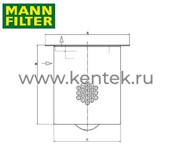 сепаратор воздух-масло MANN-FILTER LE18001x MANN-FILTER  - фото, характеристики, описание.