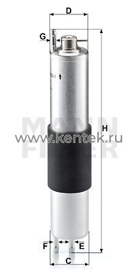 топливный фильтр MANN-FILTER WK532/1 MANN-FILTER  - фото, характеристики, описание.
