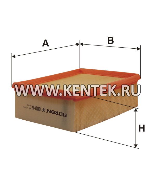 панельный воздушный фильтр FILTRON AP080/6 FILTRON  - фото, характеристики, описание.