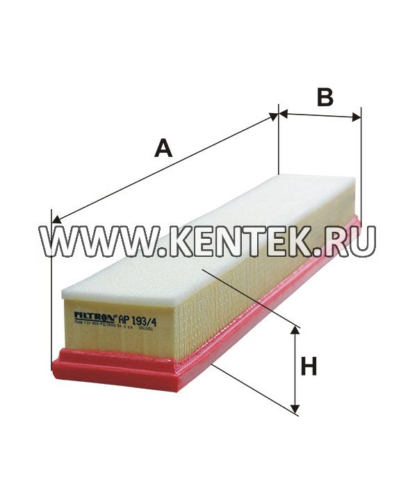 панельный воздушный фильтр FILTRON AP193/4 FILTRON  - фото, характеристики, описание.