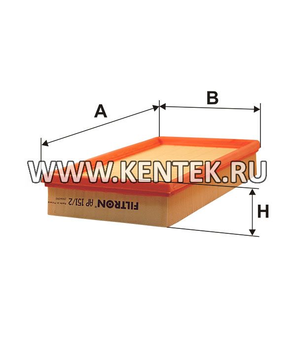 панельный воздушный фильтр FILTRON AP151/2 FILTRON  - фото, характеристики, описание.