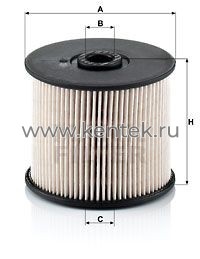 топливный фильтр без метал. частей MANN-FILTER PU830X MANN-FILTER  - фото, характеристики, описание.