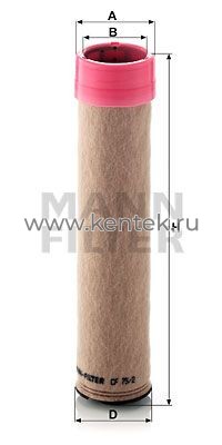 воздушный фильтр, вторичный MANN-FILTER CF75/2 MANN-FILTER  - фото, характеристики, описание.