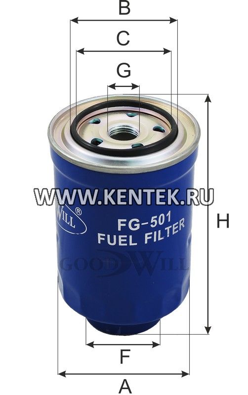 Фильтр топливный GOODWILL FG 501 GOODWILL  - фото, характеристики, описание.