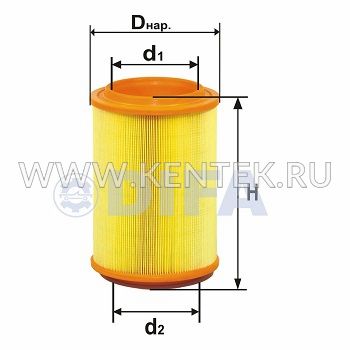 ФИЛЬТРУЮЩИЙ ЭЛЕМЕНТ ОЧИСТКИ ВОЗДУХА DIFA 4352 DIFA 4352 DIFA  - фото, характеристики, описание.