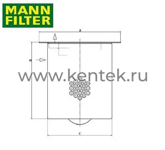 сепаратор воздух-масло MANN-FILTER LE22005x MANN-FILTER  - фото, характеристики, описание.