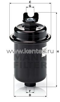 топливный фильтр MANN-FILTER WK612/4 MANN-FILTER  - фото, характеристики, описание.
