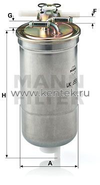 топливный фильтр MANN-FILTER WK853/4 MANN-FILTER  - фото, характеристики, описание.