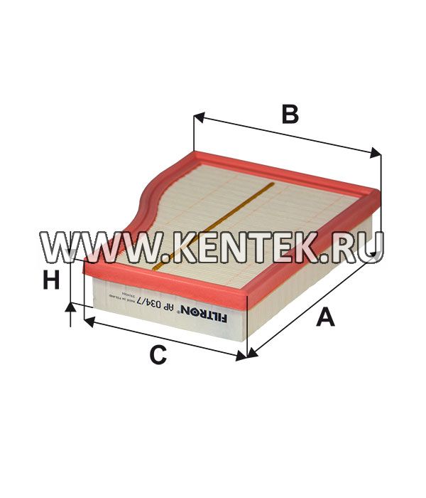 панельный воздушный фильтр FILTRON AP034/7 FILTRON  - фото, характеристики, описание.