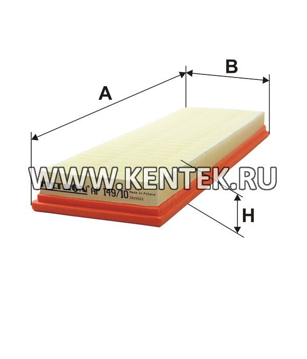 панельный воздушный фильтр FILTRON AP149/10 FILTRON  - фото, характеристики, описание.