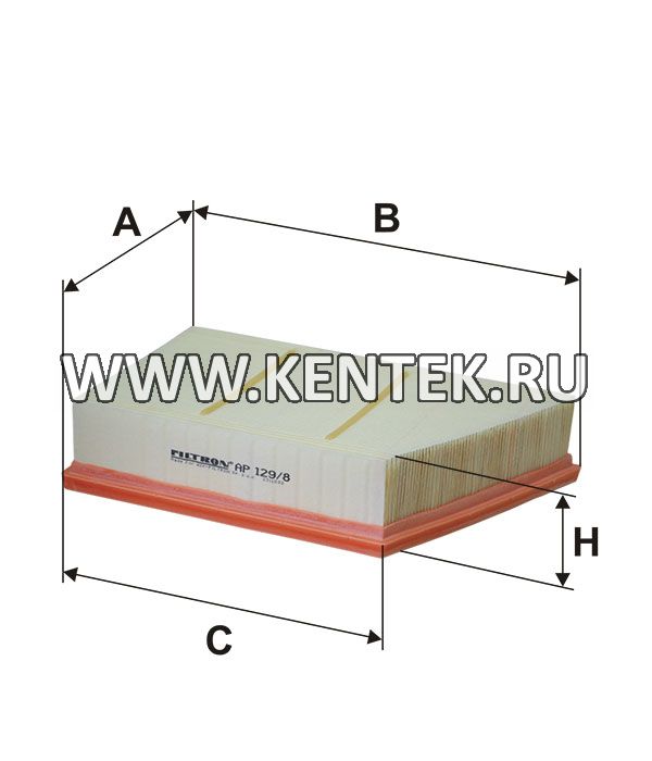 панельный воздушный фильтр FILTRON AP129/8 FILTRON  - фото, характеристики, описание.