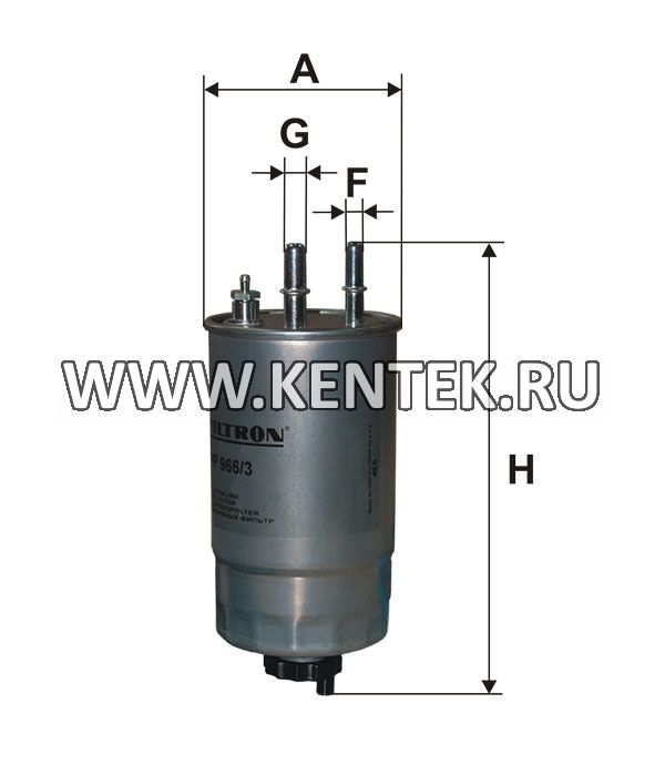 топливный фильтр коробочного типа FILTRON PP966/3 FILTRON  - фото, характеристики, описание.