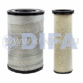 КОМПЛЕКТ ФИЛЬТРУЮЩИЙ ЭЛЕМЕНТ ОЧИСТКИ ВОЗДУХА DIFA 4391 + DIFA 4391-01 DIFA  - фото, характеристики, описание.