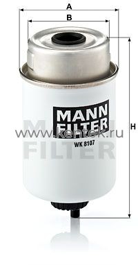 топливный фильтр MANN-FILTER WK8107 MANN-FILTER  - фото, характеристики, описание.