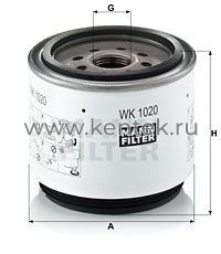 топливный фильтр MANN-FILTER WK1020X MANN-FILTER  - фото, характеристики, описание.