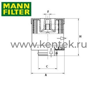 сепаратор воздух-масло MANN-FILTER LE5002 MANN-FILTER  - фото, характеристики, описание.