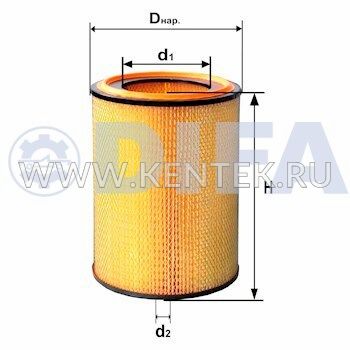 ФИЛЬТРУЮЩИЙ ЭЛЕМЕНТ ОЧИСТКИ ВОЗДУХА DIFA 4346M DIFA 4346M DIFA  - фото, характеристики, описание.
