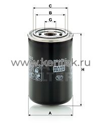 масляный фильтр высокого давления MANN-FILTER WD940/2 MANN-FILTER  - фото, характеристики, описание.