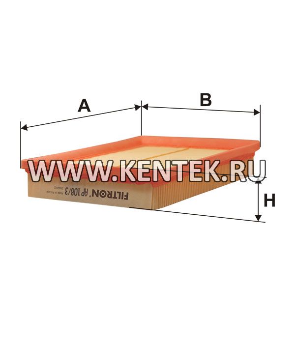 панельный воздушный фильтр FILTRON AP108/3 FILTRON  - фото, характеристики, описание.