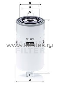 топливный фильтр MANN-FILTER WK9047 MANN-FILTER  - фото, характеристики, описание.