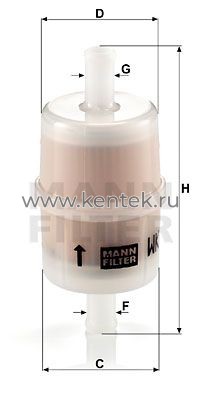 топливный фильтр MANN-FILTER WK32/7 MANN-FILTER  - фото, характеристики, описание.