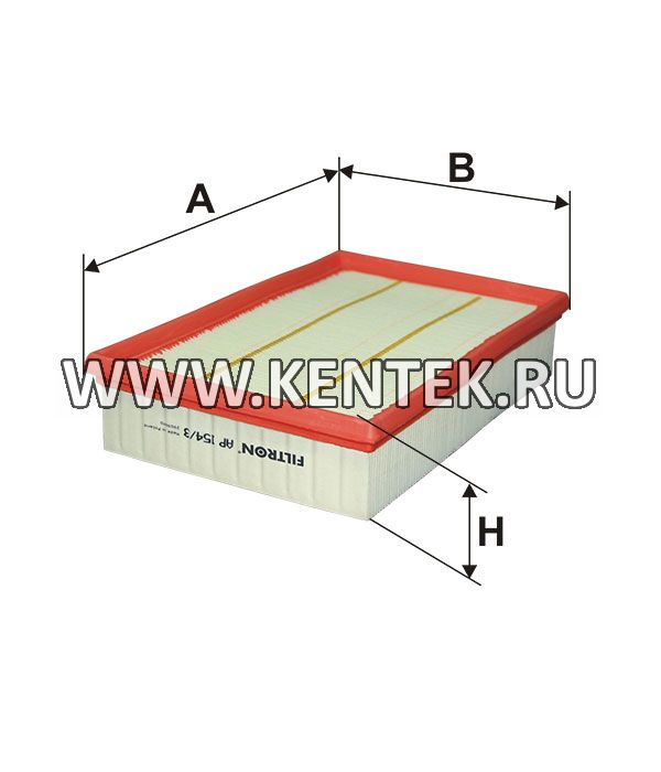 панельный воздушный фильтр FILTRON AP154/3 FILTRON  - фото, характеристики, описание.