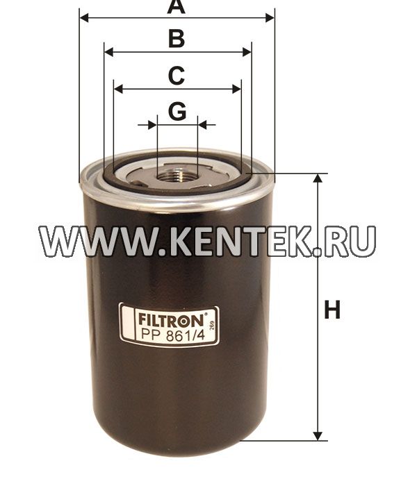 топливный фильтр коробочного типа FILTRON PP861/4 FILTRON  - фото, характеристики, описание.