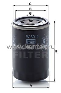 масляный фильтр MANN-FILTER W6014 MANN-FILTER  - фото, характеристики, описание.