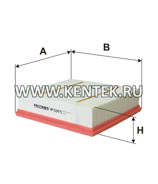 панельный воздушный фильтр FILTRON AP034/5 FILTRON  - фото, характеристики, описание.