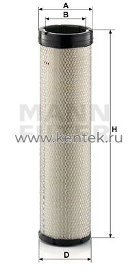 воздушный фильтр, вторичный MANN-FILTER CF1570 MANN-FILTER  - фото, характеристики, описание.