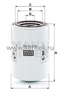 гидравлический фильтр MANN-FILTER WD10019 MANN-FILTER  - фото, характеристики, описание.