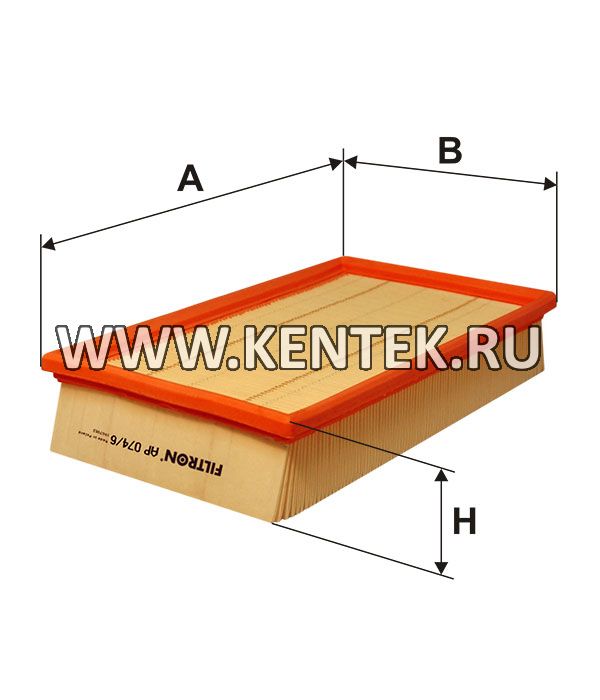 панельный воздушный фильтр FILTRON AP074/6 FILTRON  - фото, характеристики, описание.