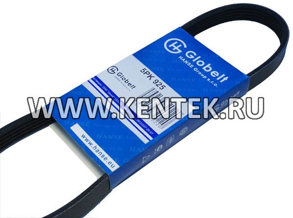 Ремень приводной поликлиновой усиленный GLOBELT 5PK925 GLOBELT  - фото, характеристики, описание.