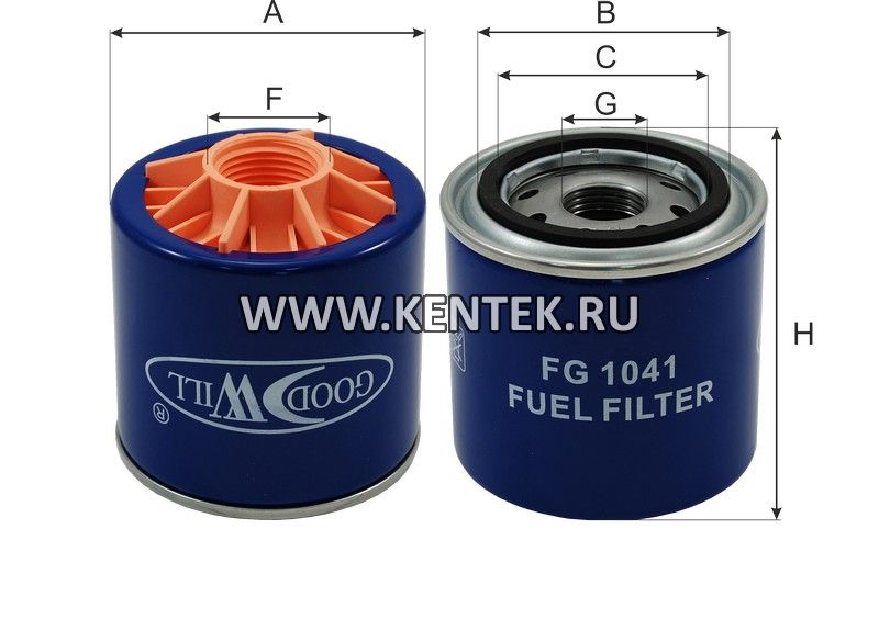 Фильтр топливный GOODWILL FG 1041 GOODWILL  - фото, характеристики, описание.