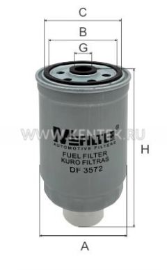 Фильтр топливный M-FILTER DF3572 M-FILTER  - фото, характеристики, описание.
