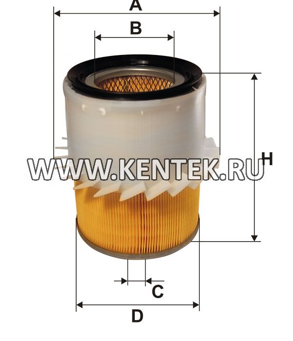 воздушный фильтр с металлическими крышками FILTRON AM468/4 FILTRON  - фото, характеристики, описание.