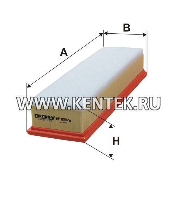 панельный воздушный фильтр FILTRON AP058/6 FILTRON  - фото, характеристики, описание.