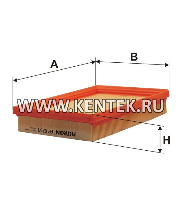 панельный воздушный фильтр FILTRON AP071/1 FILTRON  - фото, характеристики, описание.