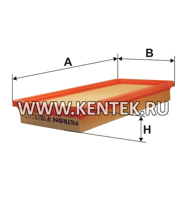 панельный воздушный фильтр FILTRON AP092/3 FILTRON  - фото, характеристики, описание.