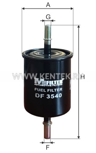 Фильтр топливный M-FILTER DF3540 M-FILTER  - фото, характеристики, описание.