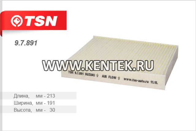 Фильтр салона TSN 9.7.89 TSN  - фото, характеристики, описание.