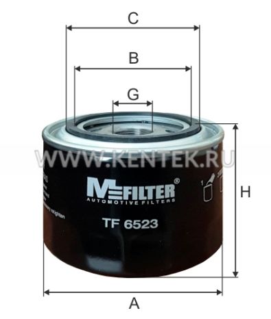 Фильтр масляный M-FILTER TF6523 M-FILTER  - фото, характеристики, описание.