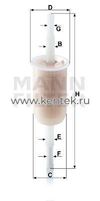топливный фильтр MANN-FILTER WK32(10) MANN-FILTER  - фото, характеристики, описание.
